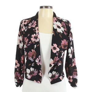 Iris Floral 3/4 Sleeve Blazer - Large